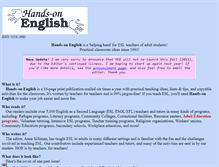 Tablet Screenshot of handsonenglish.com
